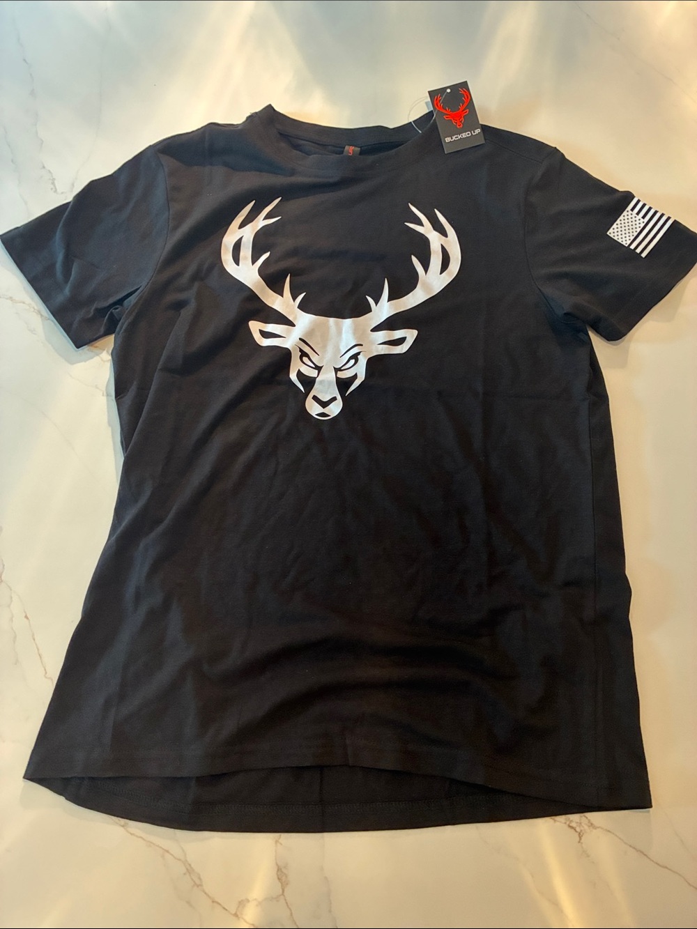Bucked Up Energy Black Tee